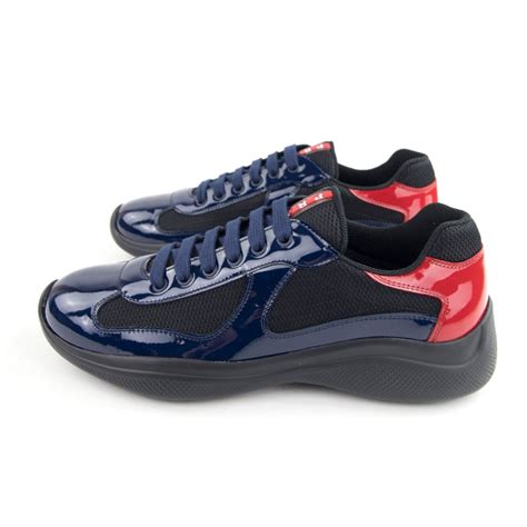 prada cup sneakers blue|prada men's america's cup sneakers.